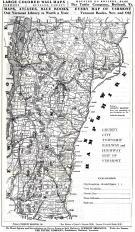 Vermont State Map, Vermont State Map 1910c from Vermont 1928 - 1929 Directory